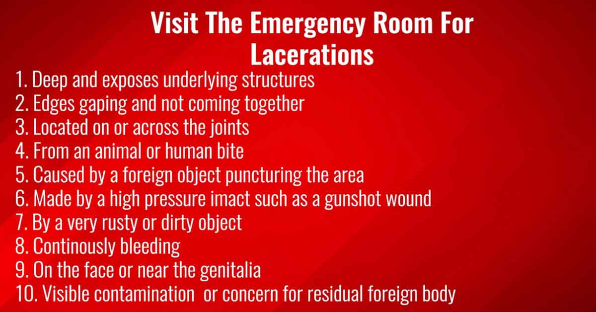 Cuts & Lacerations: 24-Hour Emergency Room Treatment